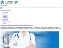 Tablet Screenshot of lb.premiermedicalassociates.com